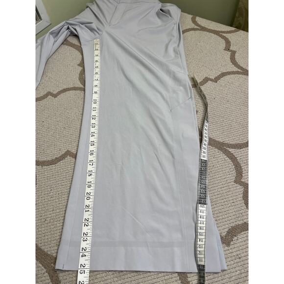 ATHLETA Tribeca Crop Pant Galactic Grey Wide Leg Snap Hem Lightweight, size 6 - Picture 9 of 15